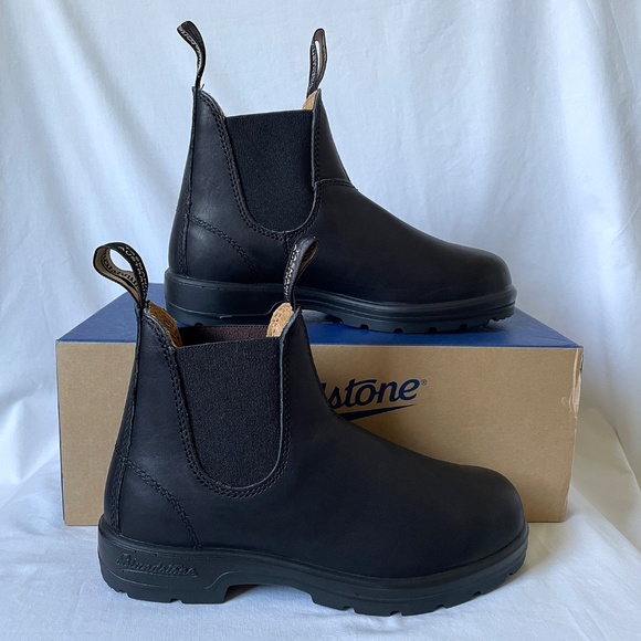 Blundstone 558 Chelsea Boots Women’s Sz 7 Black Elastic Sided NEW IN BOX - Picture 2 of 11